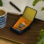Tea Bag Travel Pocket Tin Tea Lover Gift Storage Box | Brew Print, thumbnail 5 of 5