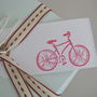 Set Of Five Handmade Bicycle Notelets, thumbnail 4 of 4
