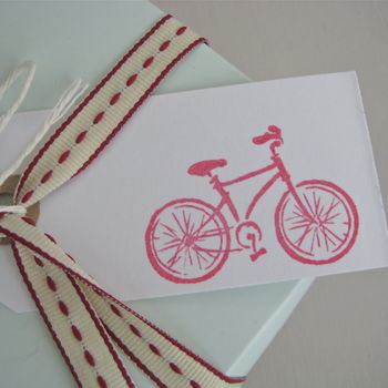 Set Of Five Handmade Bicycle Notelets, 4 of 4