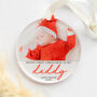 Personalised Baby's First Christmas Bauble With Photo, thumbnail 6 of 6