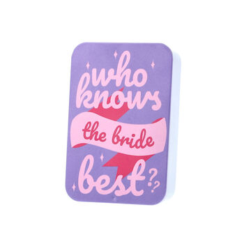Who Knows The Bride Best Quiz Card Game, 4 of 8