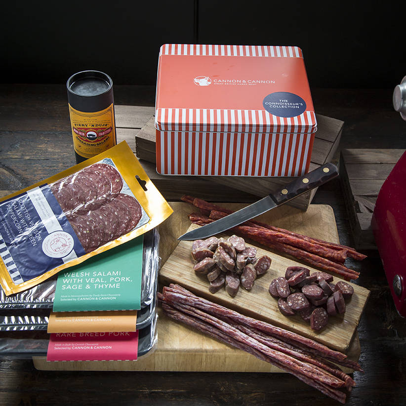 Connoisseur's Cured Meat Charcuterie Gift Box By Cannon