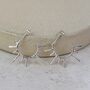 Sterling Silver Sun Hoops, thumbnail 1 of 4