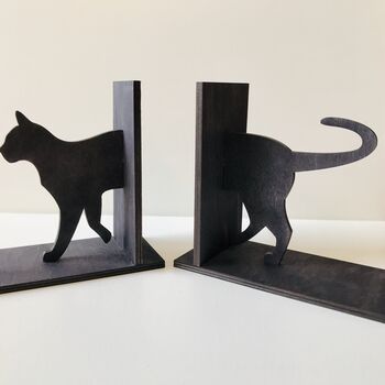 Cat Wooden Bookends, 2 of 2