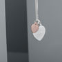 Personalised Sterling Silver Duo Heart Necklace, thumbnail 6 of 10