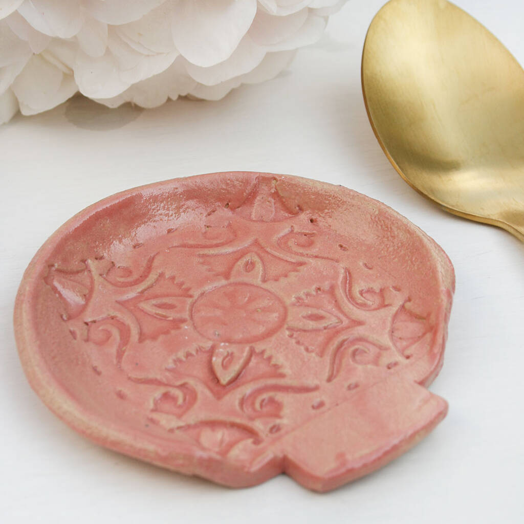 Moroccan Style Pink Spoon Rest, 1 of 4