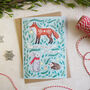 Forest Animals Christmas Pack Of Four Cards, thumbnail 3 of 6
