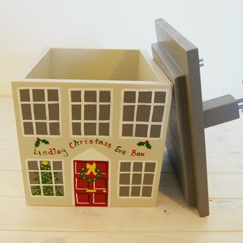 Handmade Luxury Personalised Wooden Christmas Eve Box, 9 of 10