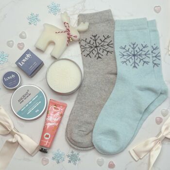 Teen Christmas Self Care Gift Box – Candle, Socks And Skincare Pamper Set, 8 of 10