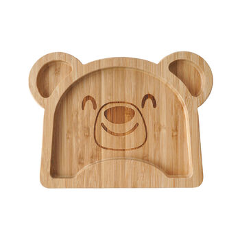 Personalised Bamboo Bear Baby Suction Bowl/Spoon, 4 of 6