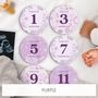 Personalised Boho Florals Design Milestone Discs, thumbnail 5 of 8