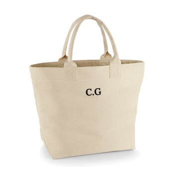 Personalised Cotton Canvas Nautical Tote Bag, 2 of 9