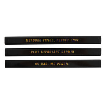 Set Of Three Pencils • 'Dad Joke' • Gift Box • Stationary • Dapper Chap • Gift For Him, 3 of 4