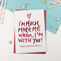 Much More Me With You Valentines Card, thumbnail 1 of 2