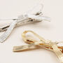 Gold Or Silver Ribbon Hair Clip, thumbnail 5 of 5