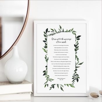 Personalised Wedding Vows Reading Anniversary Print, 2 of 4