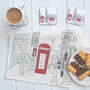 London Westminster Linen Tea Towel, thumbnail 1 of 5