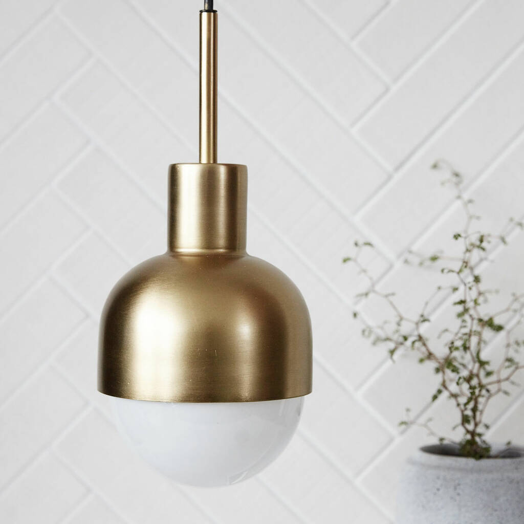 Golden Domed Pendant Light By The Forest & Co