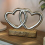 Personalised Interlocked Double Heart Ornament, thumbnail 1 of 4