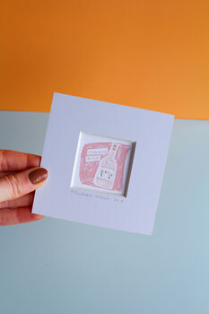 Chicken Wine Mini Art Print, 2 of 8