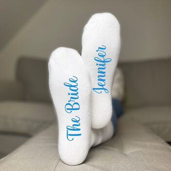 Bride Socks Personalised Hen Do And Wedding Gifts, 7 of 8