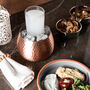 Handcrafted Hammered Copper Ice Bowl For Glasses, thumbnail 7 of 7