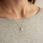Delicate Moth Silver Necklace, thumbnail 1 of 8