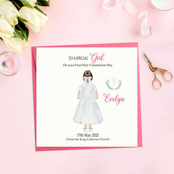 1st Holy Communion Card For A Special Girl, 5 of 6