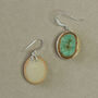 Emerald Reef Oval Drop Earrings, thumbnail 4 of 5