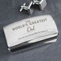 Personalised 'The World's Greatest' Cufflink Box, thumbnail 1 of 2