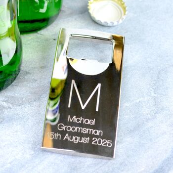 Personalised Silver Bottle Opener, 2 of 6