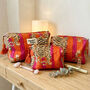 Quilted Cotton Tiger Print Cosmetics Three Set, thumbnail 1 of 4