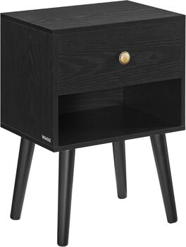 Bedside Table With Storage Drawer And Open Shelf, 7 of 8