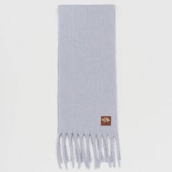 Cosy Blue Boucle Scarf, 3 of 5