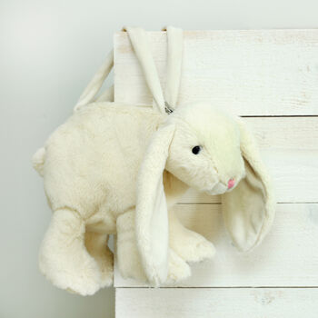 Cream Bunny Scarf With Matching Bag And Engraved Heart, 5 of 5