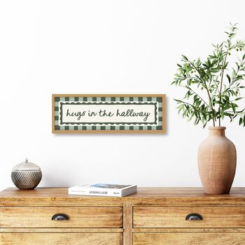 Panoramic Hugs In The Hallway Print, 2 of 10