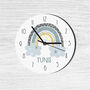 Rainbow Personalised Clock, thumbnail 1 of 3