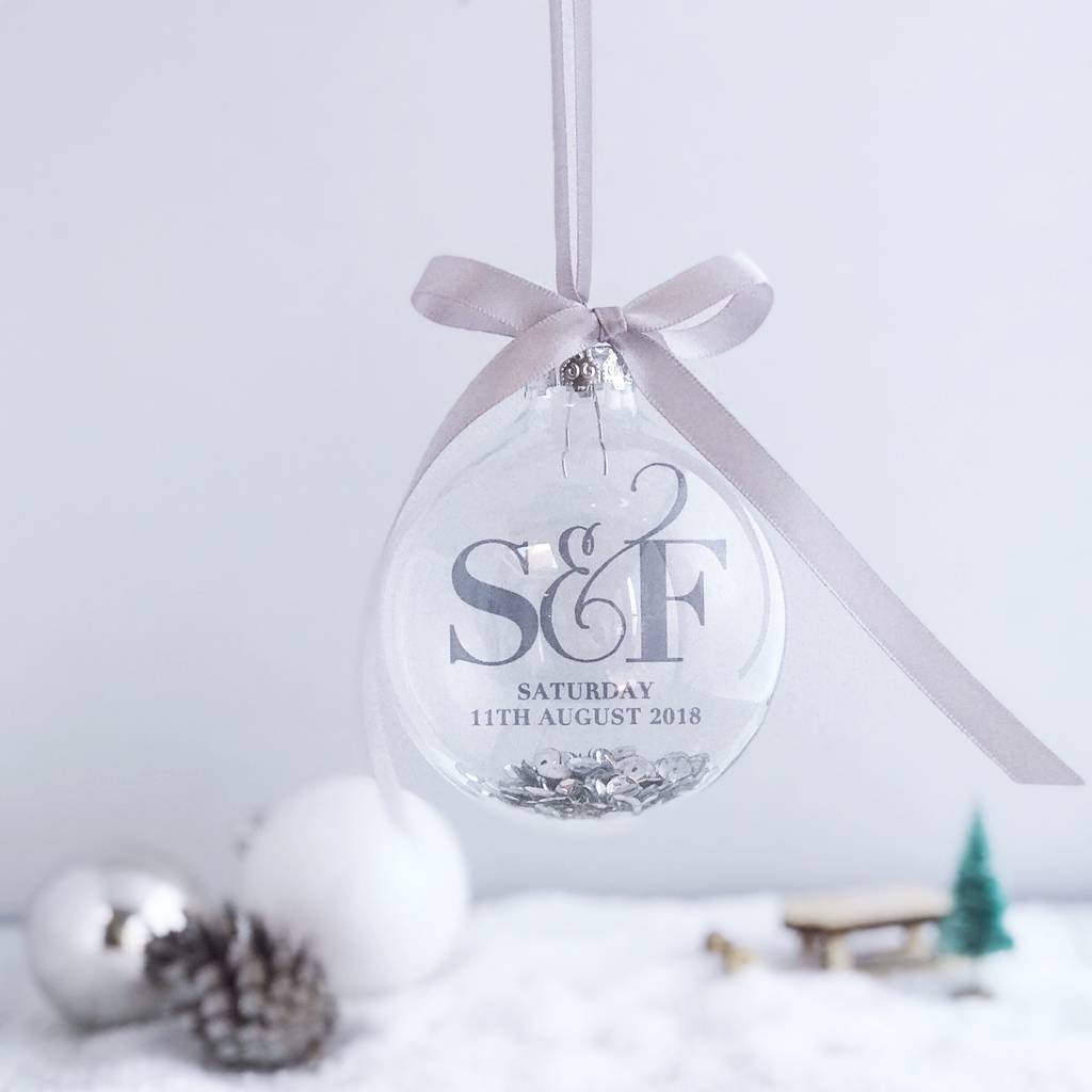 wedding christmas bauble