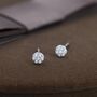 Sterling Silver Extra Tiny Round Disk Stud Earrings, thumbnail 1 of 12