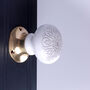 G Decor Success Set Of Handcrafted Ceramic Porcelain Mortice Door Handles, Internal Turning Knobs For Room Doors With Solid Brass Finish, thumbnail 2 of 5
