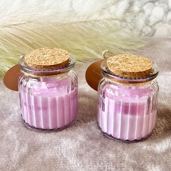 Pomegranate Scent Soy Wax Pot Candle Set Of Two, 6 of 7