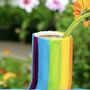 Bright U Shape Rainbow Vase, thumbnail 4 of 11
