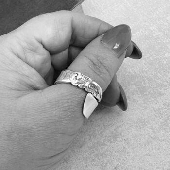 South Seas Vintage Spoon Ring, 4 of 4