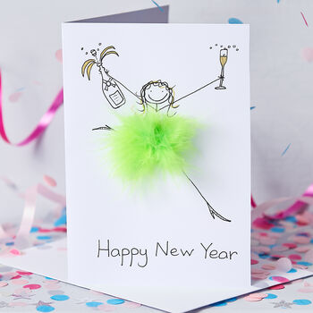 Handmade Personalised 3D Happy New Year Card, 2 of 3