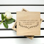 Personalised Mother's Love Oak Photo Cube, thumbnail 9 of 11