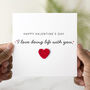 Crochet I Love Doing Life With You Valentines Card, thumbnail 1 of 2