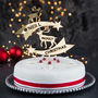Personalised Reindeer Family Christmas Cake Topper, thumbnail 2 of 2