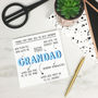 Personalised 'Things That Make You Grandad' Card, thumbnail 1 of 4