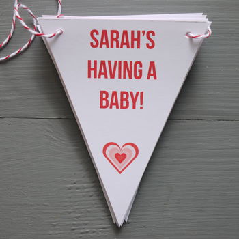 Personalised Baby Shower Bunting, 10 of 10