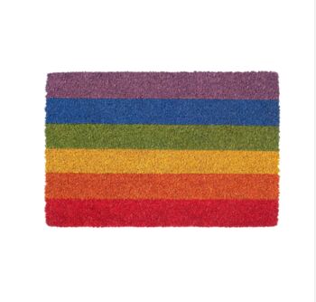 Rainbow Pride Coir Doormat, 2 of 2